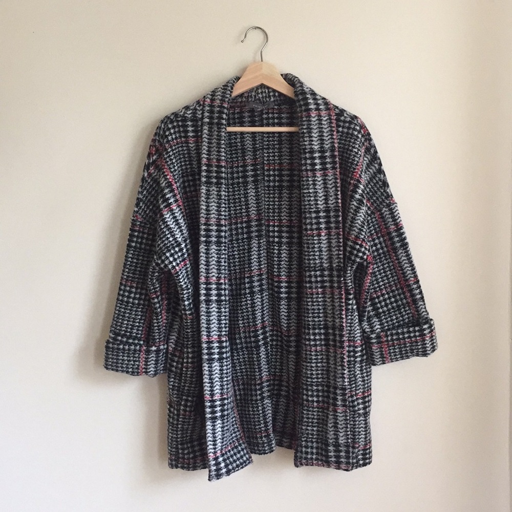 Primark, checked duster jacket